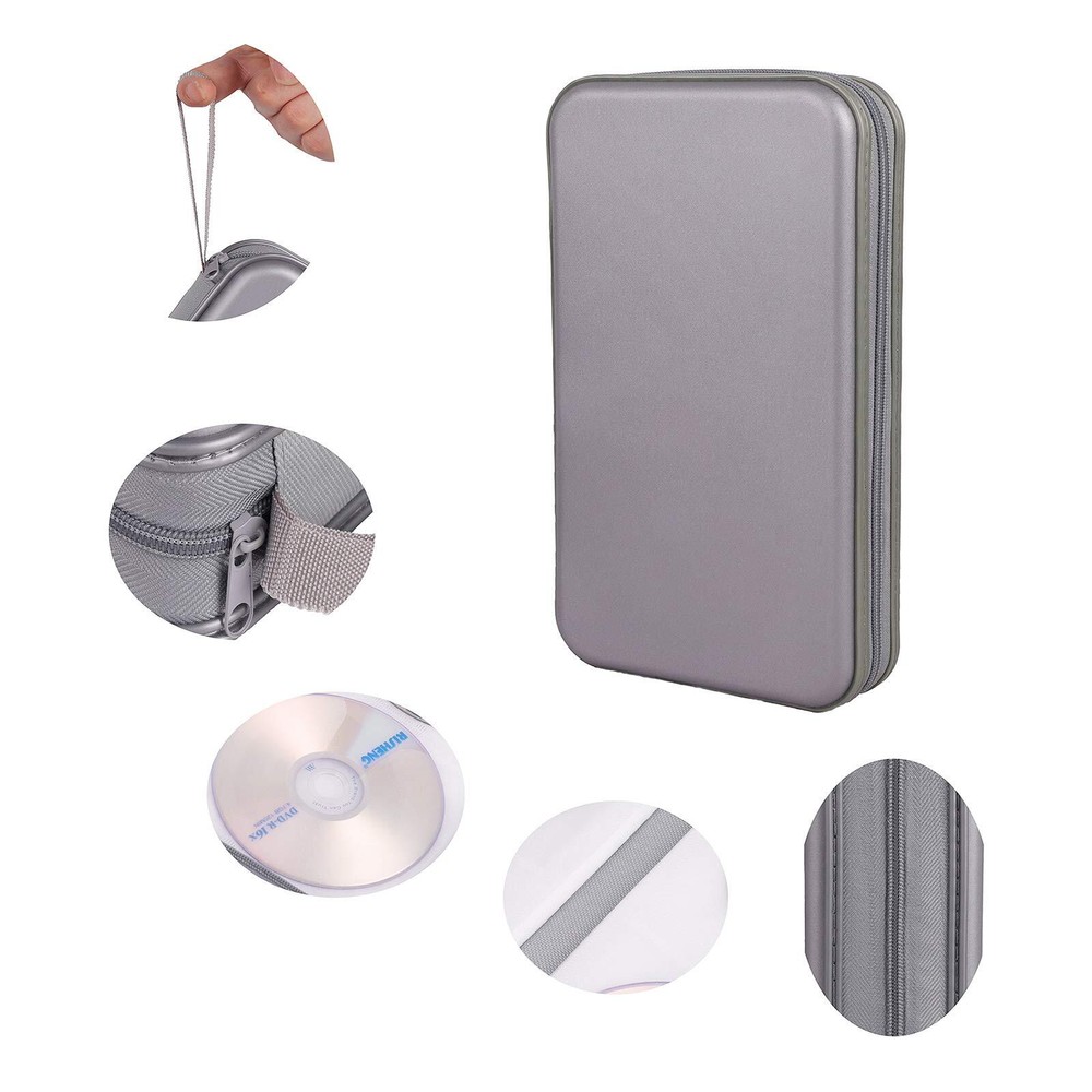 Estuche protector tipo billetera con capacidad para 96 ​​CD y DVD