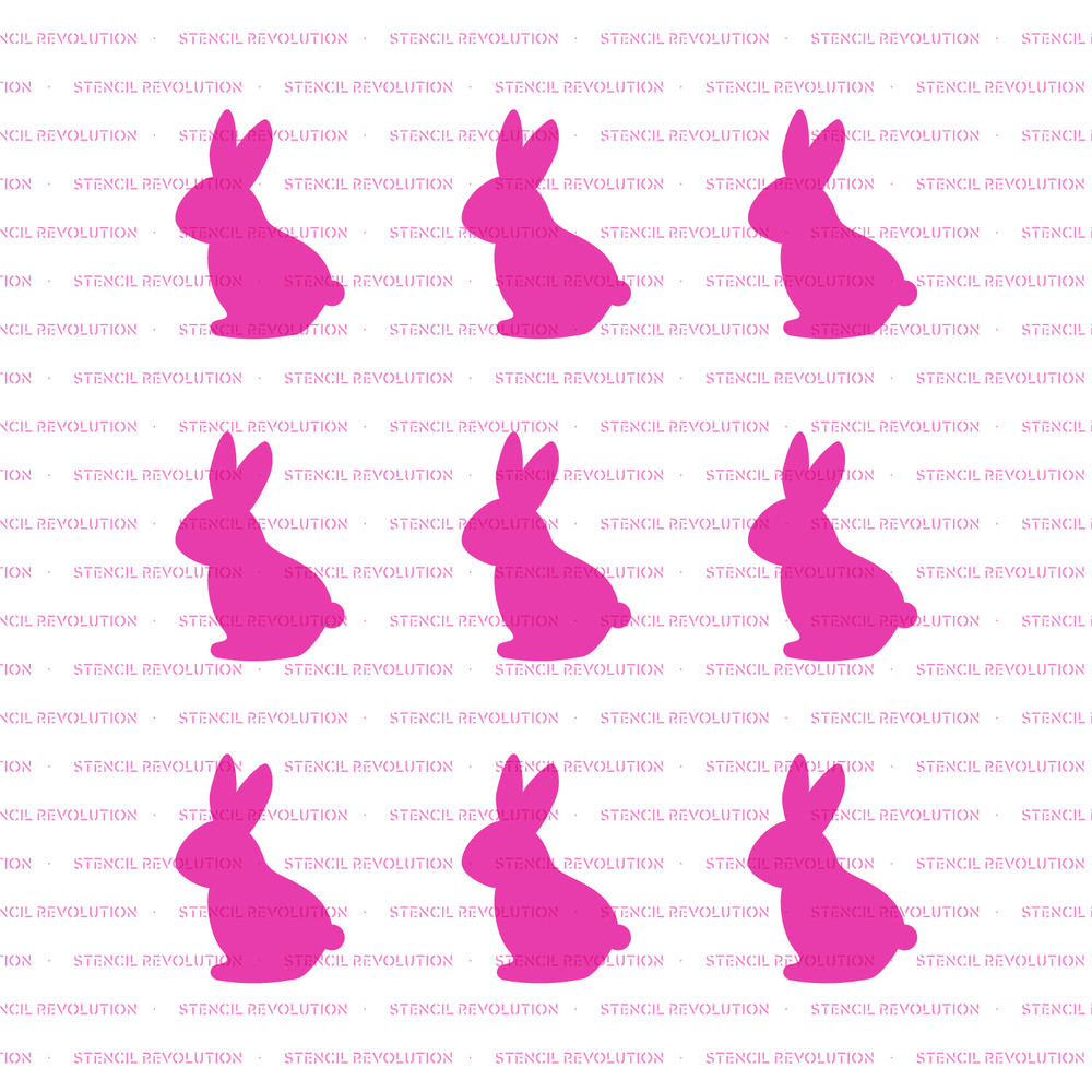 Rabbits Cookie Stencil - Durable & Reusable Mylar Stencils