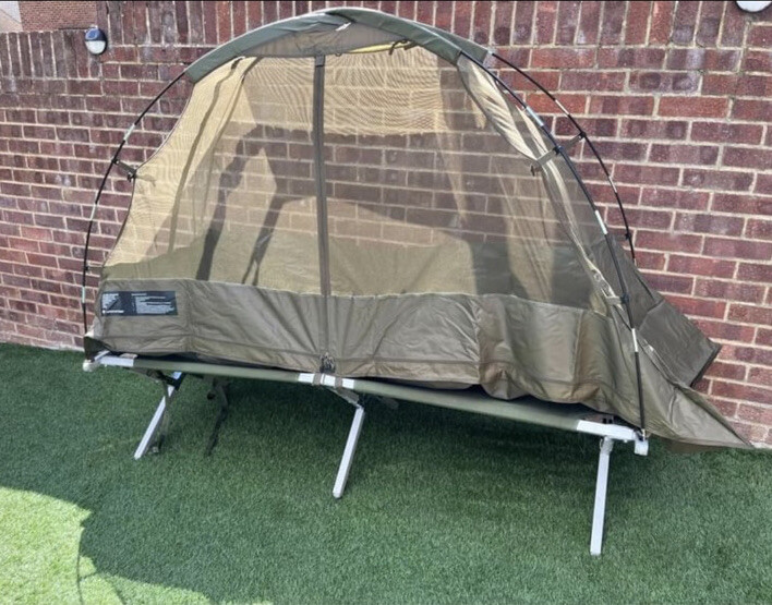 British army cot mounted mosquito net