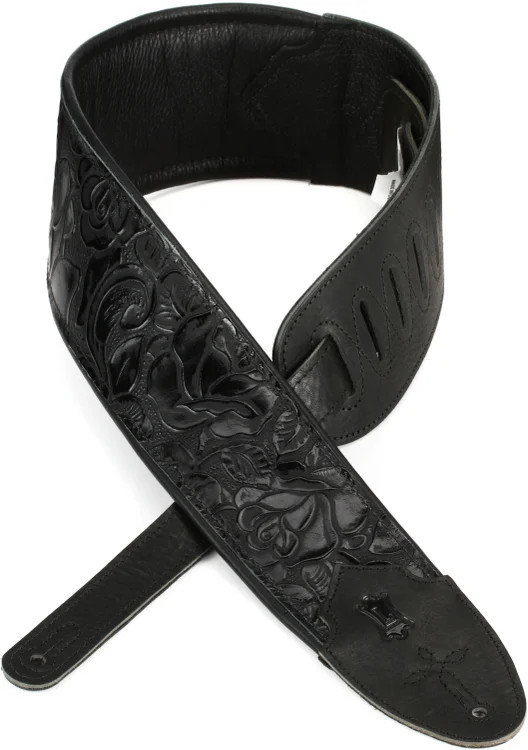 Levy's M4WP-007 Garment Leather Guitar Strap - Black