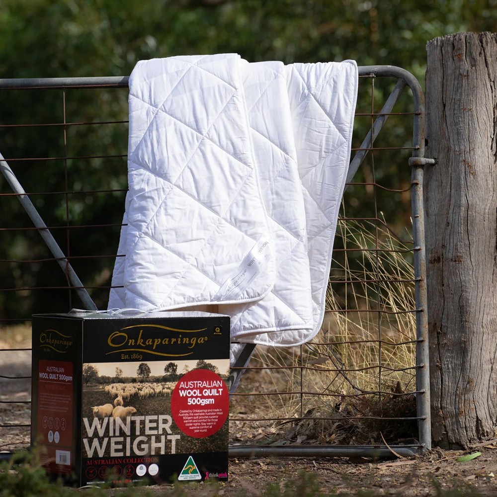 Onkaparinga Australian Made Australian Wool Quilt