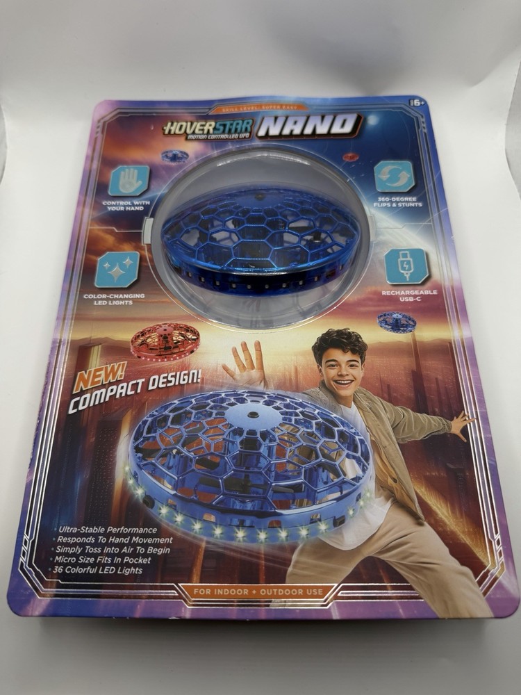 Hover Star Nano Motion Controlled UFO Toy – Hand Control BlueDrone