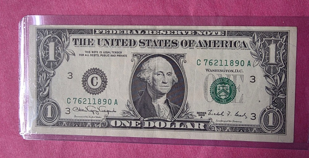1988A $1 US Web Press Note