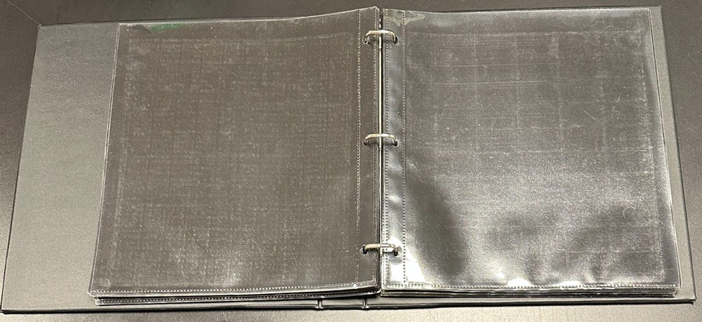 Vintage Supersafe Mint Sheet Stamp Album, Black w/ 50 Double-Sided Pages