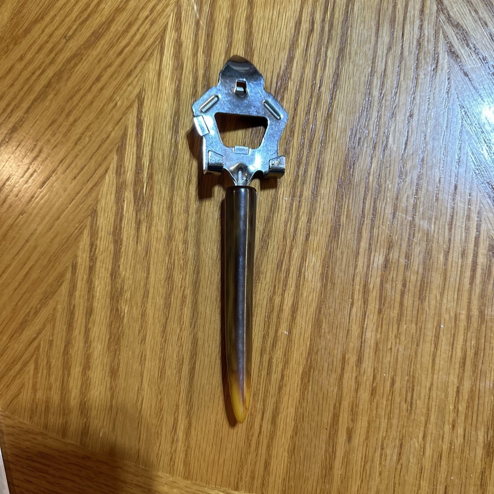 Vintage 1960’s Bone Handle Silver Bottle Opener Excellent Condition