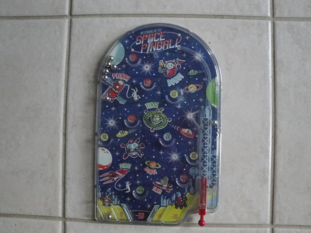 Ridley's Intergalactic Space Hard Plastic Table Pinball Game !