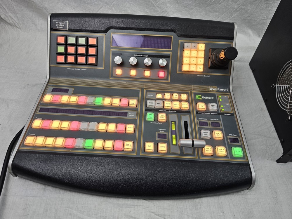 ECHOLAB OVERTURE SD VIDEO PRODUCTION SWITCHER SYSTEM CONTROL & INFORMATION GUIDE