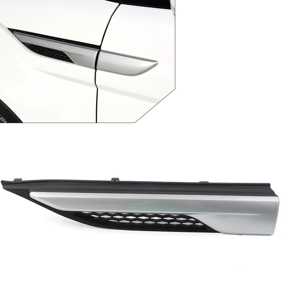 Silver Front Fender Side Grille Upper Left for Range Rover Evoque 12-19