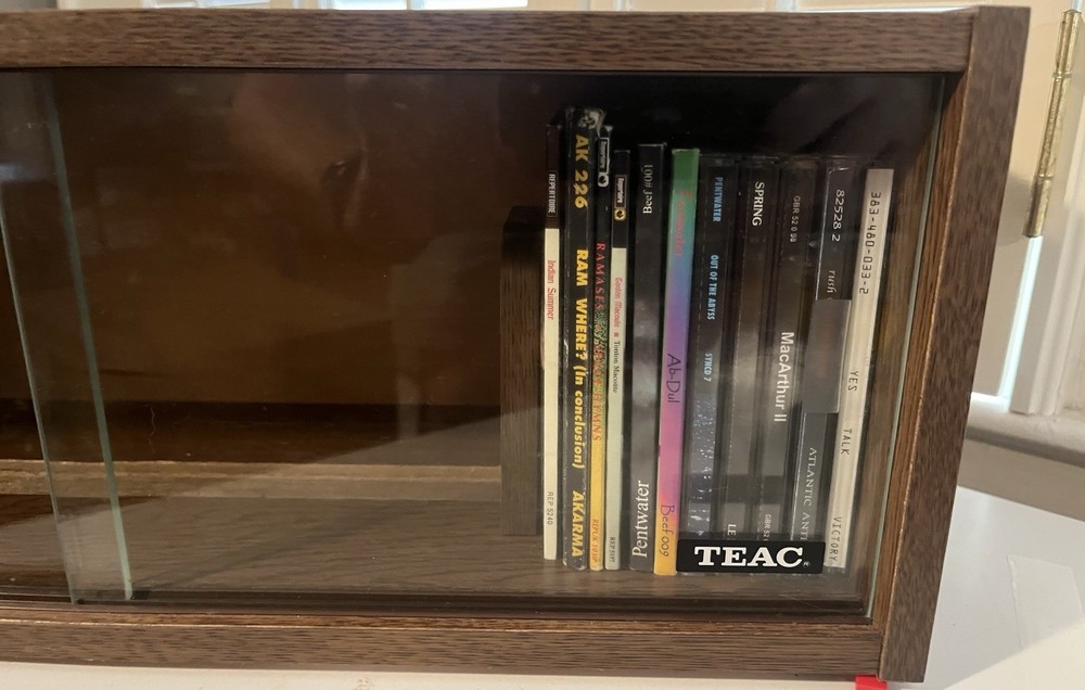 vintage Teac cd storage