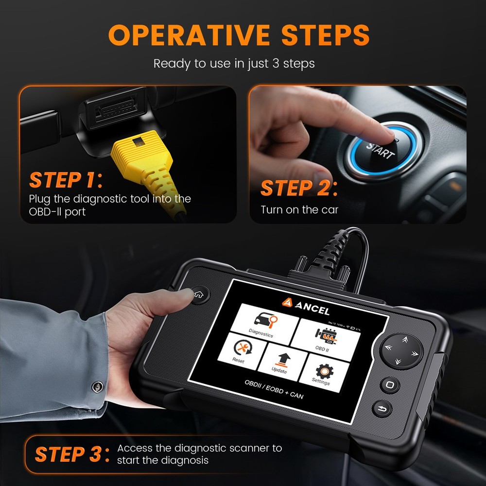 ANCEL FX2000 PRO OBD2 Scanner All OBD2 Code Reader Diagnostic Tool Fit For Buick