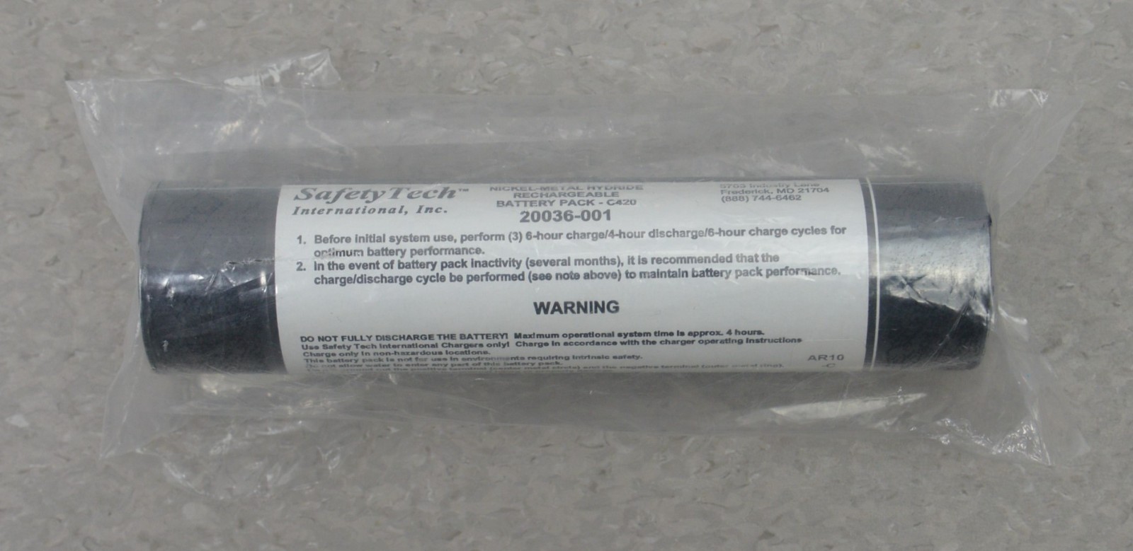 Safety Tech Rechargeable Battery Pack C420