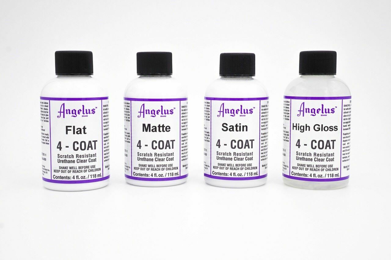 Angelus 4-Coat Scratch Resistant Urethane Clear Coat Finishers (4 oz)