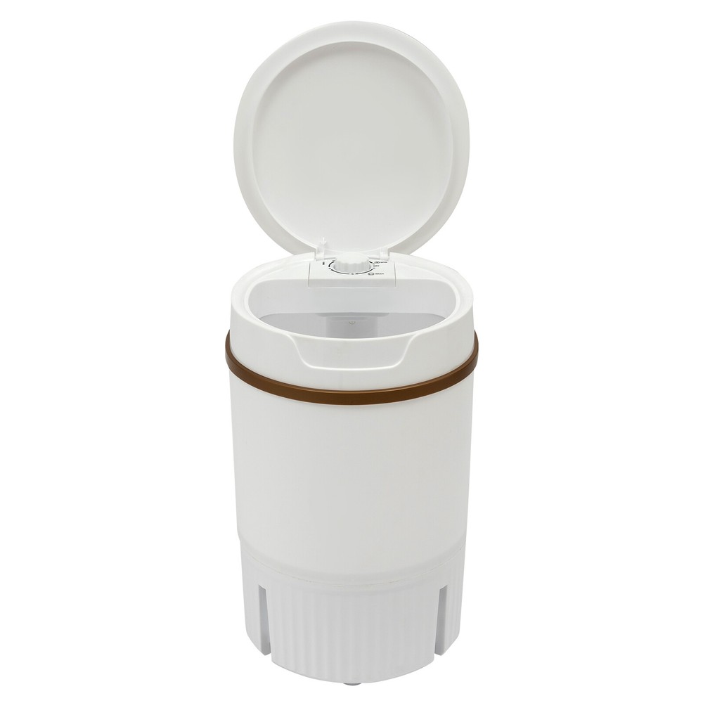 Portable Mini Washing Machine Washer with Drainage Basket Multi-Functional White