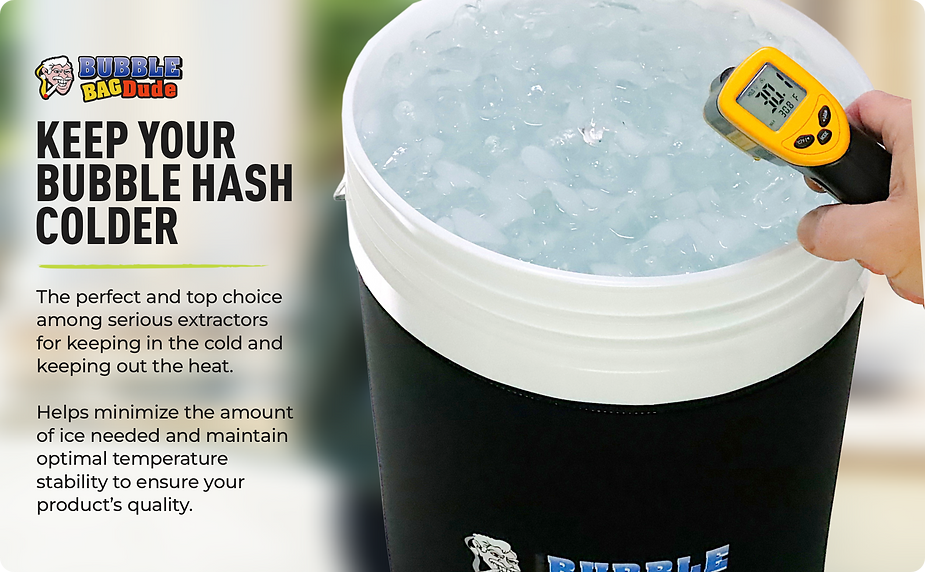 BUBBLEBAGDUDE Thermal Wrap Insulation for 5 Gallon Bubble Bag Bucket