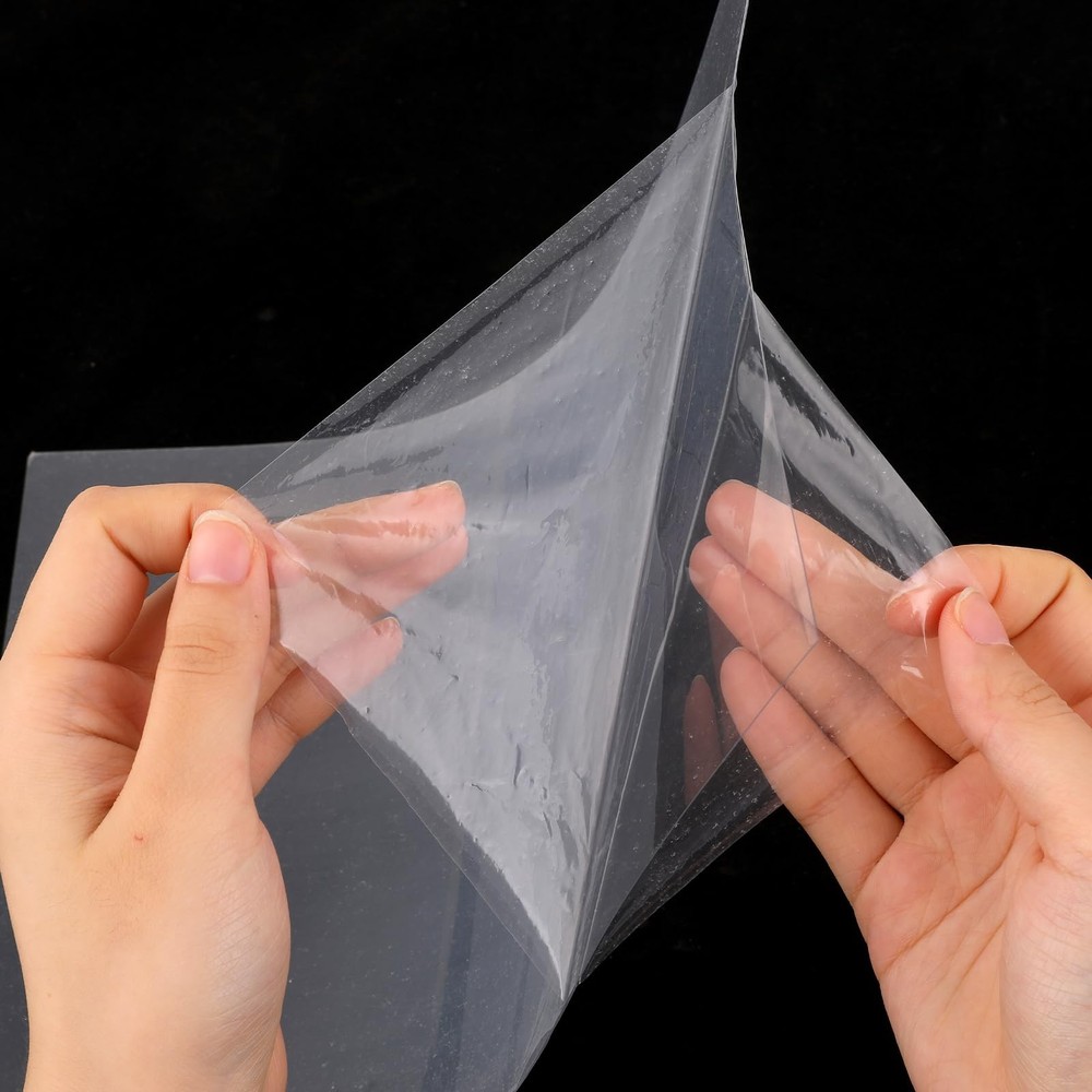 10 Pcs Clear Plastic Sheet, PET Flexible Lightweight Thin Panels Sheets Shatt...