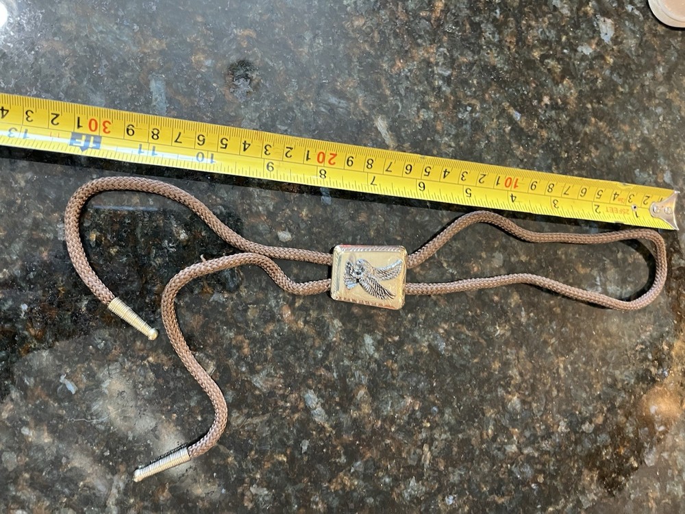 Eagle Bolo Tie Gold Color