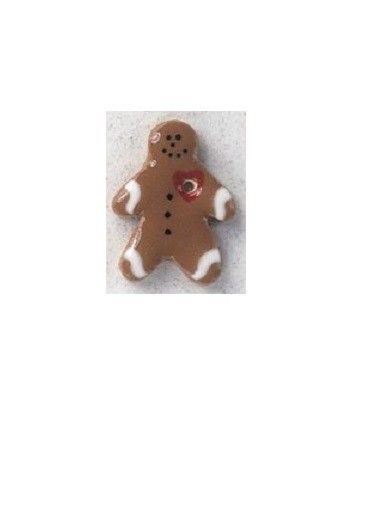 Mill Hill Ceramic Buttons 86351 Petite Gingerman
