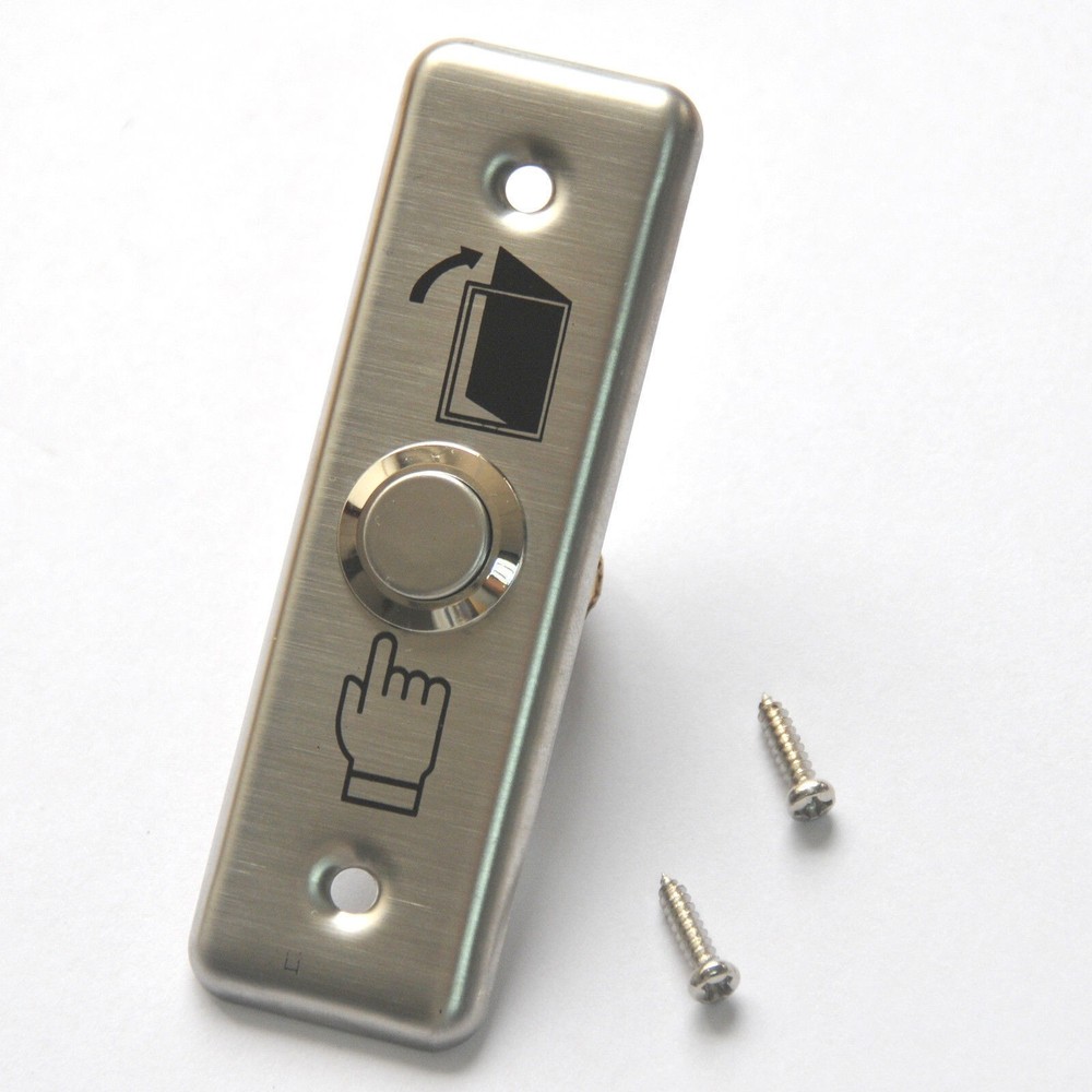 For Access Control Door Stainless-Steel Slim Exit Push Release Button-Set