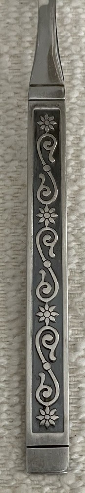 Oneida MIDNIGHT Stainless S.S.S. Black Accent Flatware Serving Spoon
