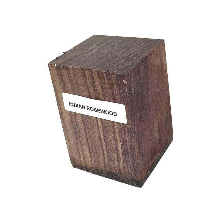 East Indian Rosewood Turning Blank Square Carving Lumber Wood Block (1 Piece)