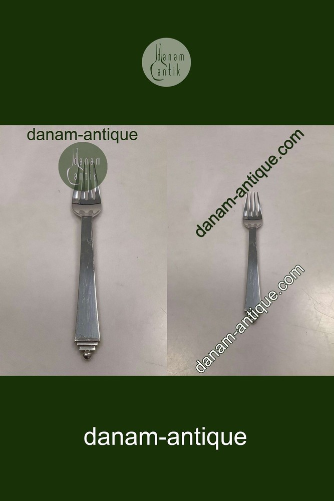 Georg Jensen Pyramid EPNS Silver Plated Lunch Fork