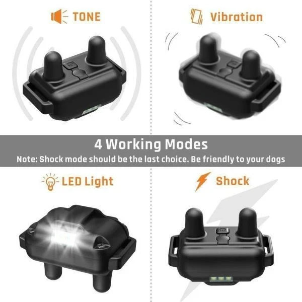 3000FT Remote Dog Training Collar – Rechargeable Shock, Vibration & Beep Trainer