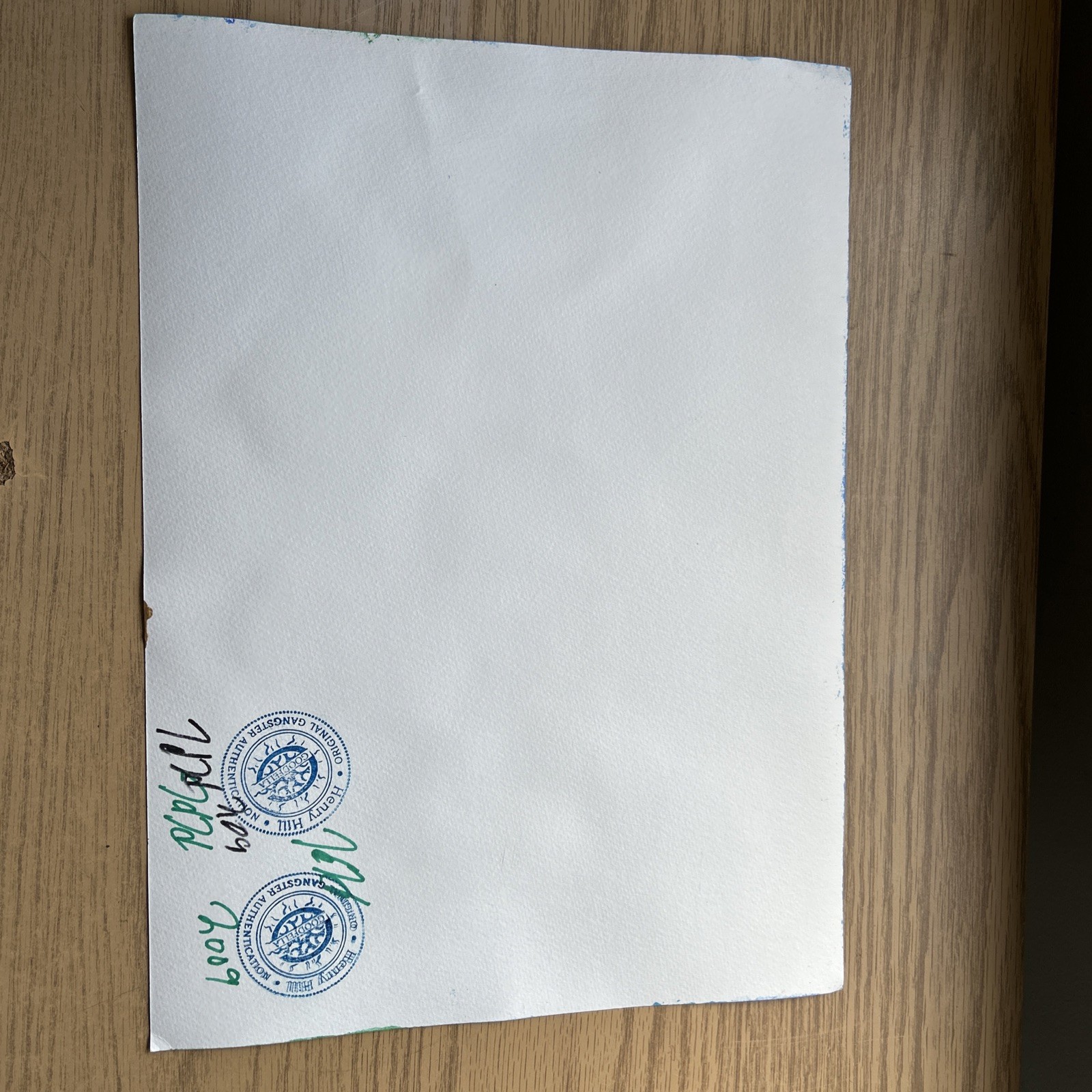 HENRY HILL GOODFELLA ORIGINAL 11 X 15 LUFTHANSA HEIST PAINTING, MOB ART