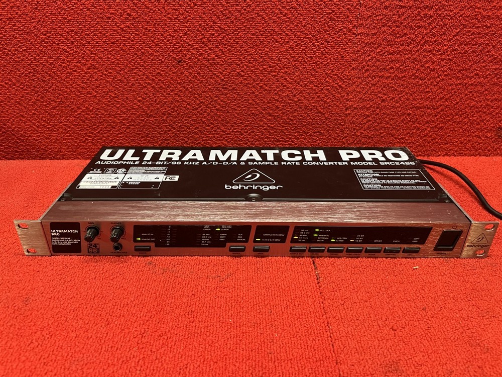 Used Behringer Ultramatch Pro SRC2496 AD/DA Sample Rate Converter Good Condition