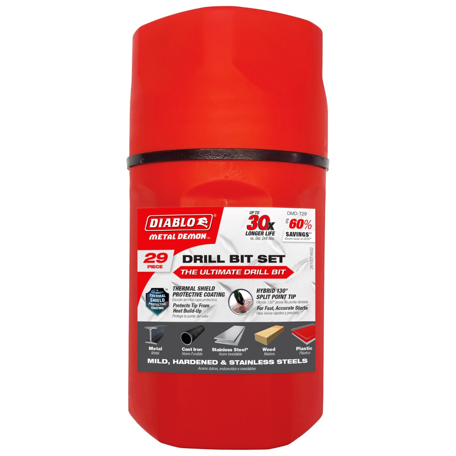 Diablo 29 pc Metal Demon™ Drill Bit Set for Mild, Hardened and Stainless Steels