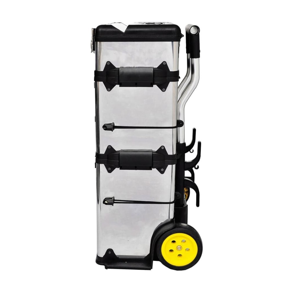 NNEVL 3-Part Rolling Tool Box with 2 Wheels