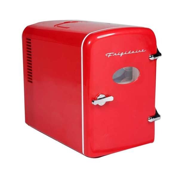 Frigidaire, 9 Can/5 Liter Mini Personal Fridge Cooler, Red
