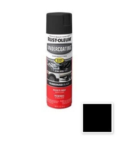 3 - Undercoating Spray Cans Rubberized Black Aerosol Stops Rust Formula