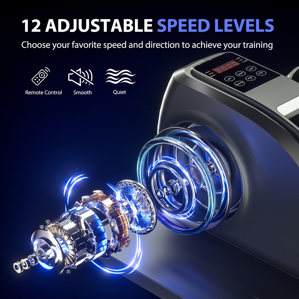 Elliptical Machine Adjustable Speed Portable Under-Desk Mini Pedal Exerciser