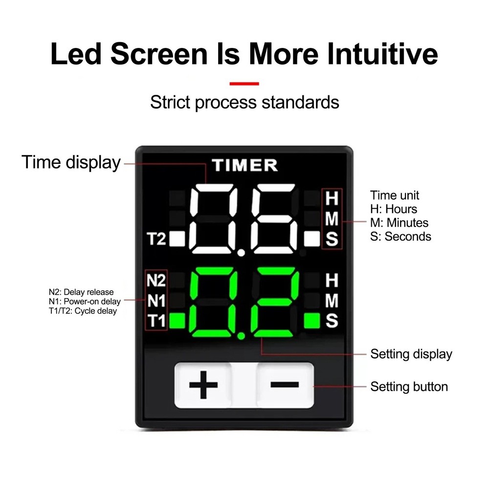 Reliable Timer Relay 220V with Robust Construction for Electrical Projects