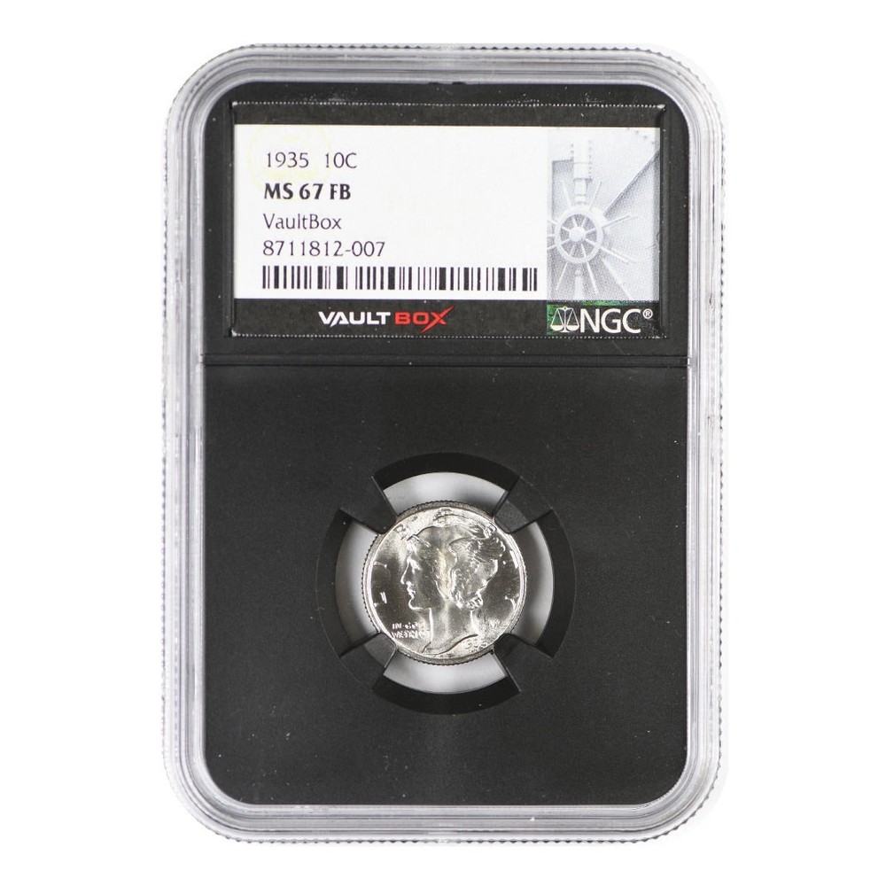 1935 Mercury Dime NGC MS-67 FB