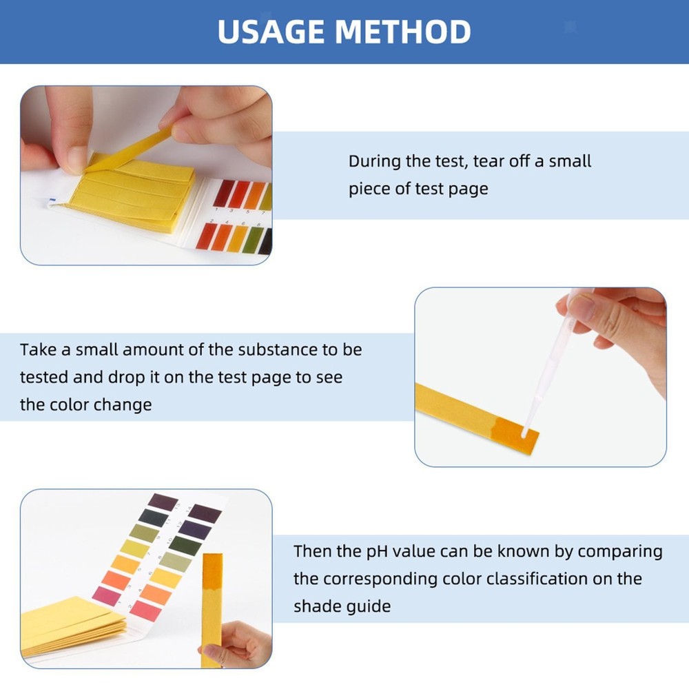 Litmus pH Test Strips Universal Application pH 1-14 Test