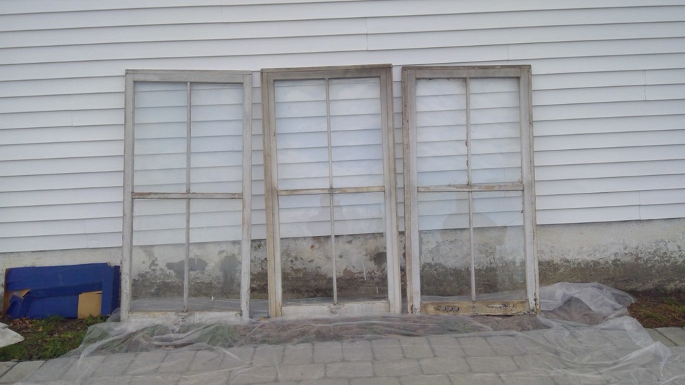 Antique storm windows