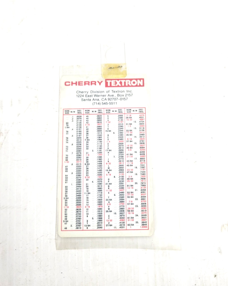 NEW Cherrylok Rivet Gauge and Manual
