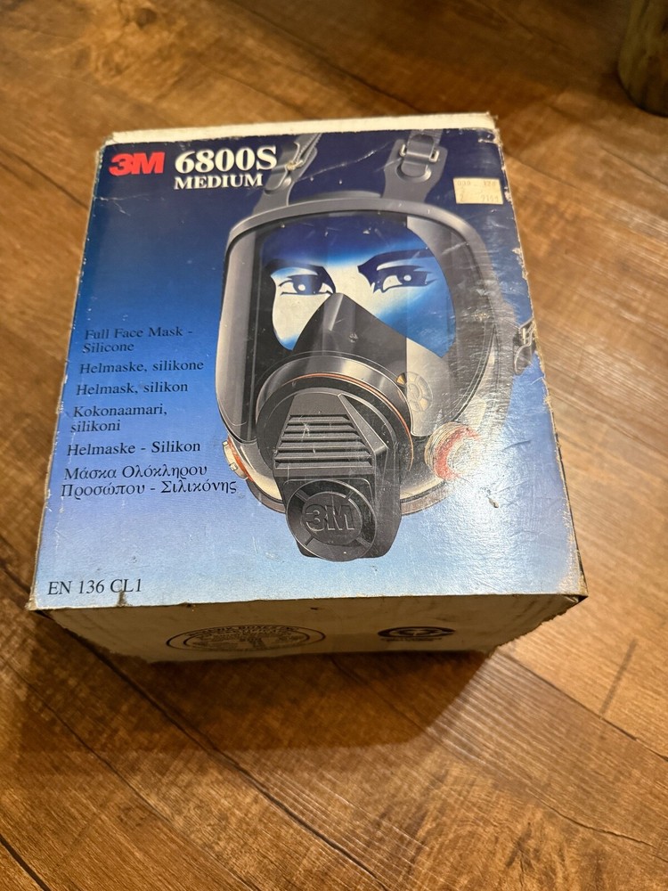 3M Full Face Mask, Mask Body Medium / 6800S Medium / New / Unopened