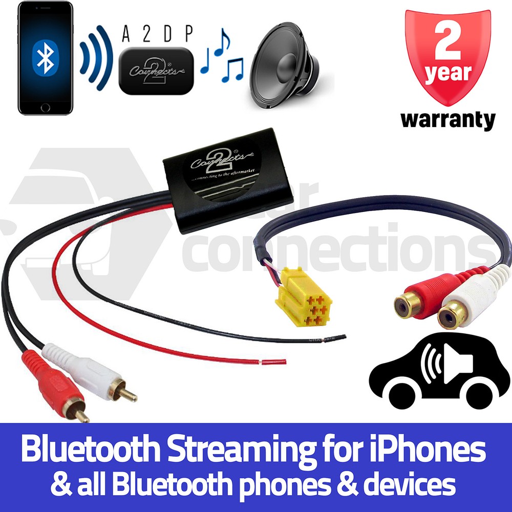 Alfa Romeo Spider Bluetooth A2DP Music Streaming Interface Adapter car AUX input