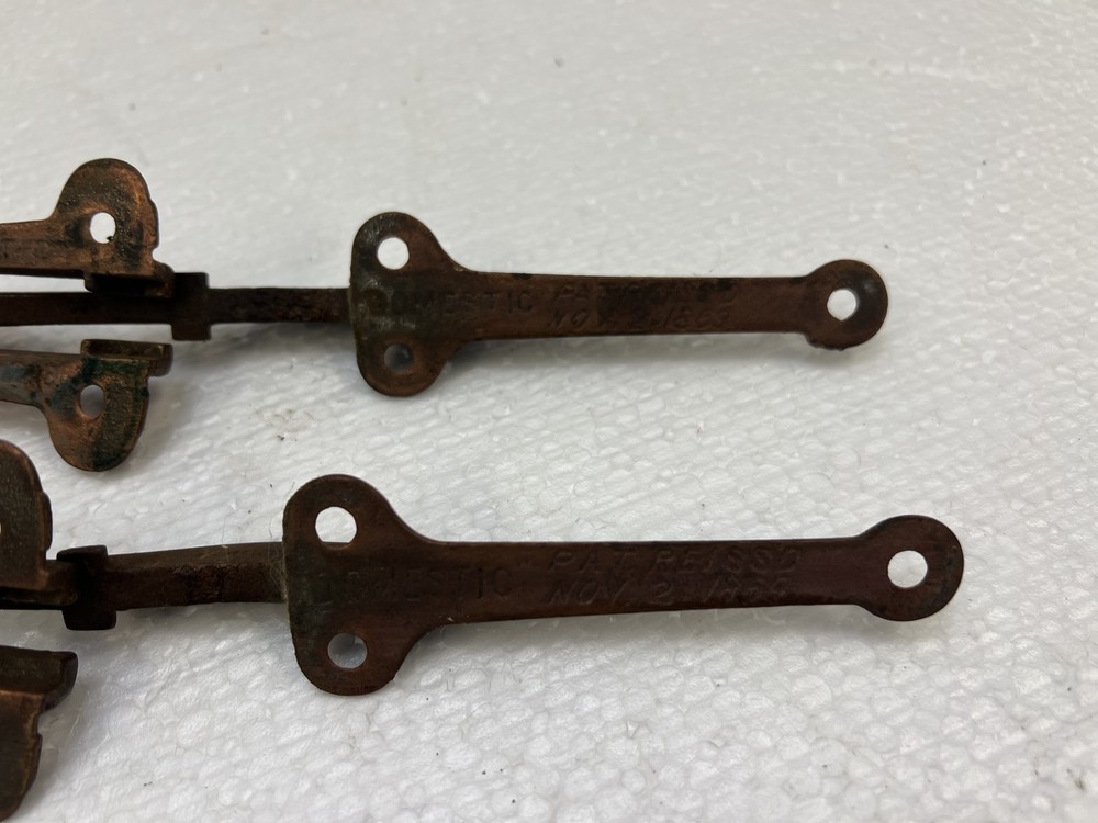 Vintage Drop Leaf Table Hinges Hardware side load support DOMESTIC antique cast