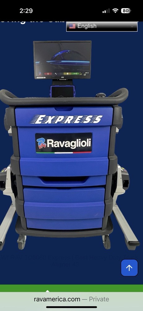 RavAmerica 3 Axle Alignment Machine