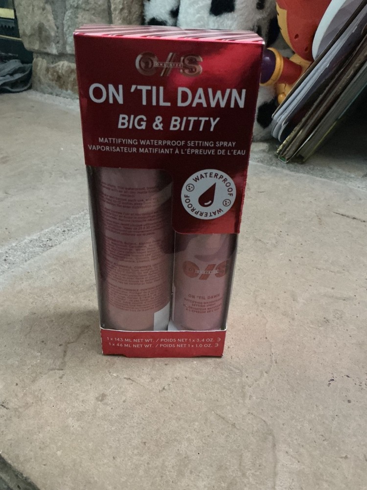 One Size On Til Dawn Mattifying Waterproof Setting Spray Big Bitty Duo NEW