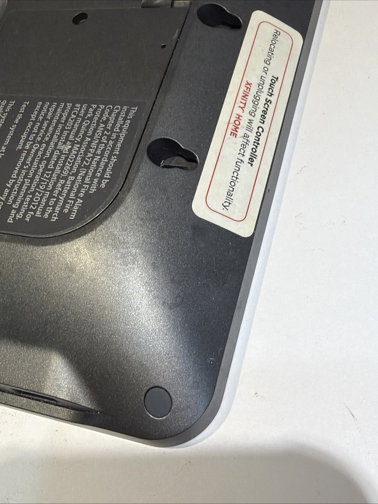 Xfinity Home Touchscreen Controller Model TCA203COMG Intertek 400367