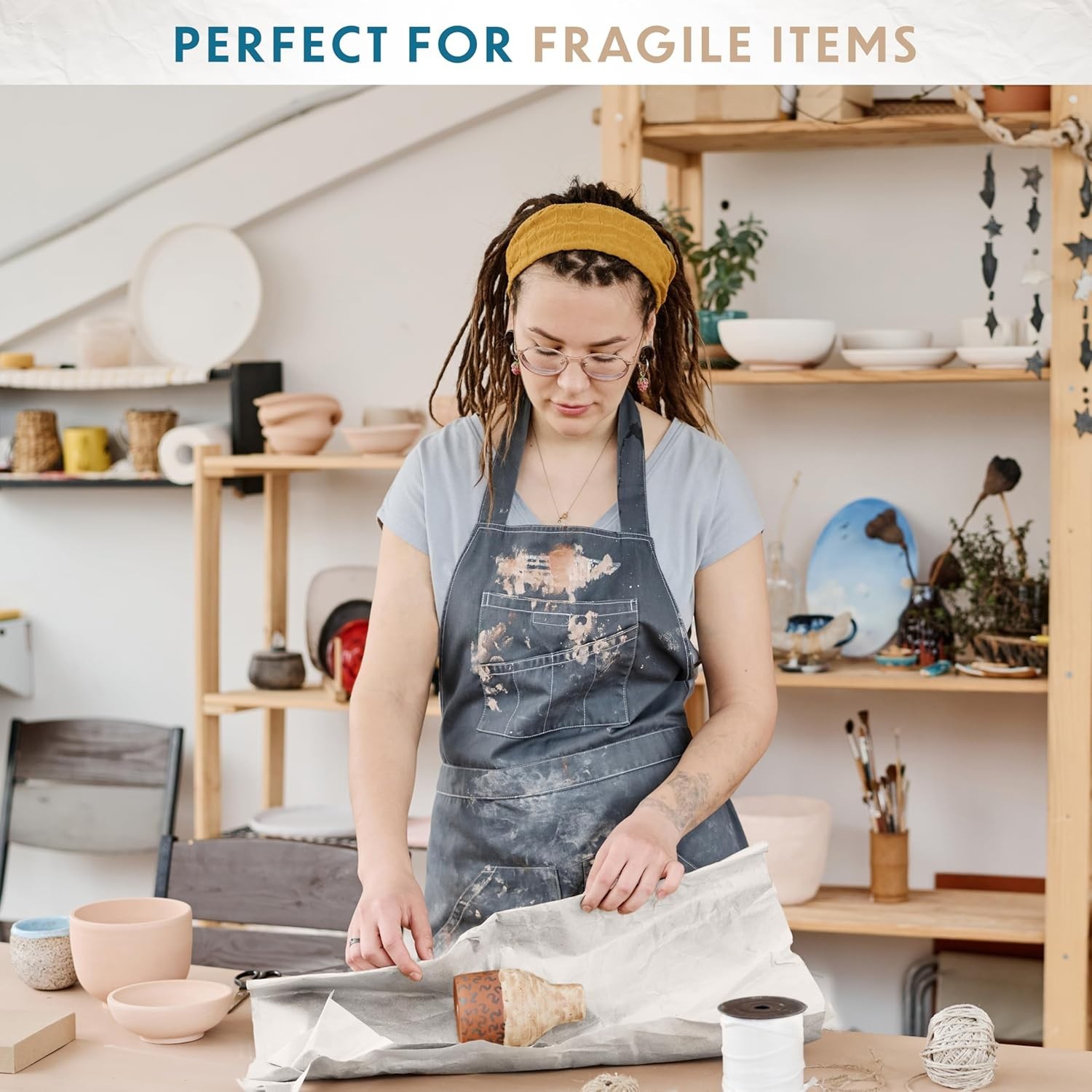 White Bulk Packing Paper Sheets for Moving& Protecting | 640 sheets | 12x17