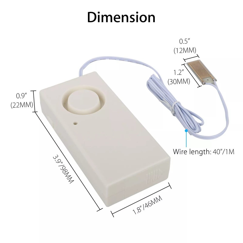Easy To Remove Water Leak Alarm Flood Level Overflow Detector Sensor