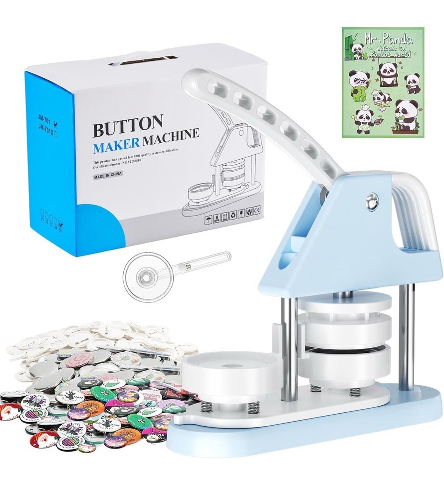 Button Maker Machine 58mm, Button-Maker-Kit 2.28in (About 2.25in)