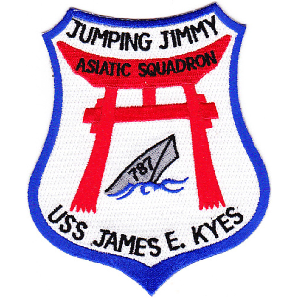 DD-787 USS James E Kyes Patch - Version B Jumping Jimmy