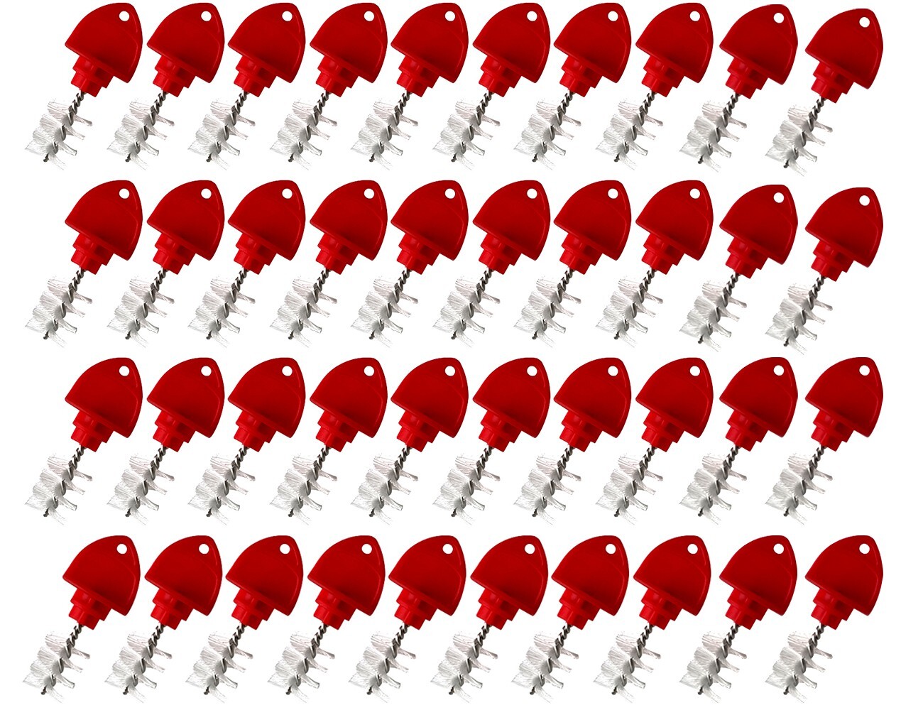 40 Pack Red Beer Plugs Tap Brush