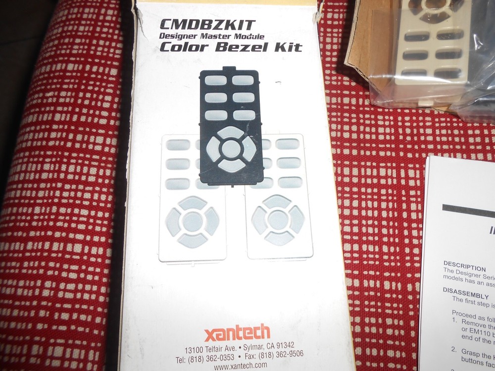 XANTECH CMDBZKIT Designer Master Module COLOR BEZEL KIT